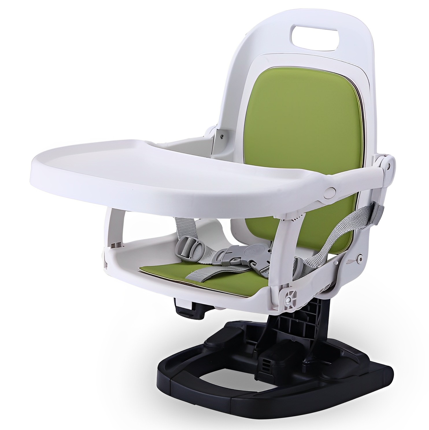 嬰兒高腳椅椅座可折疊嬰兒加高座椅帶可拆卸托盤可移動餐桌高椅可調節高度嬰兒椅旅行外出批發零售