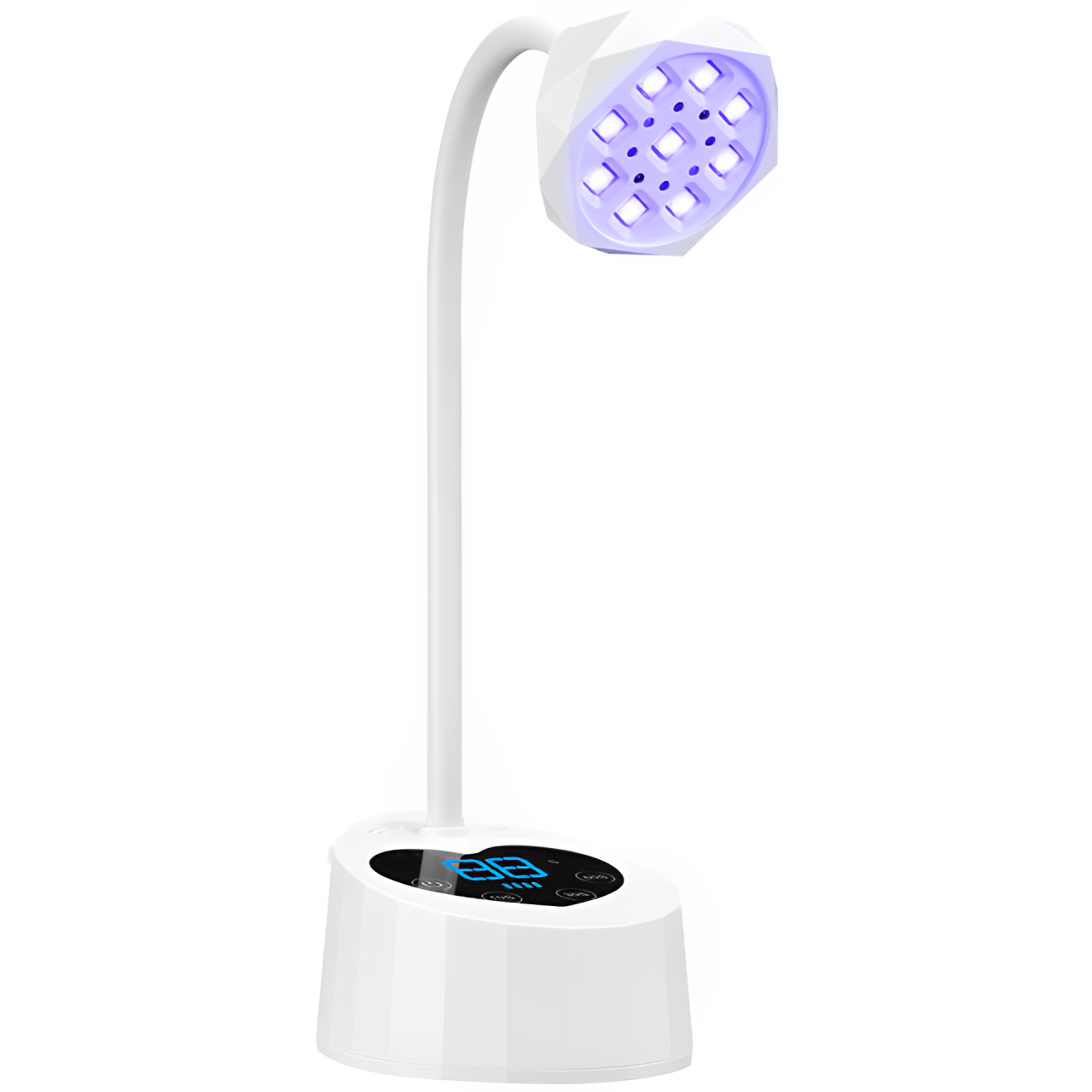 台式美甲燈智能感應光療燈蓄電愛心底座臺式美甲燈速乾貼甲片專用