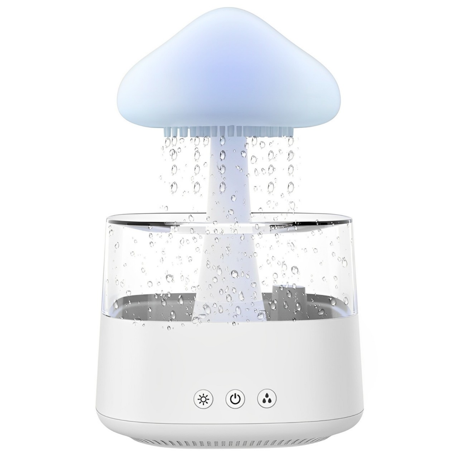 雨雲加濕器雨滴雲朵香薰機雲雨擴香雨淋蘑菇七彩燈