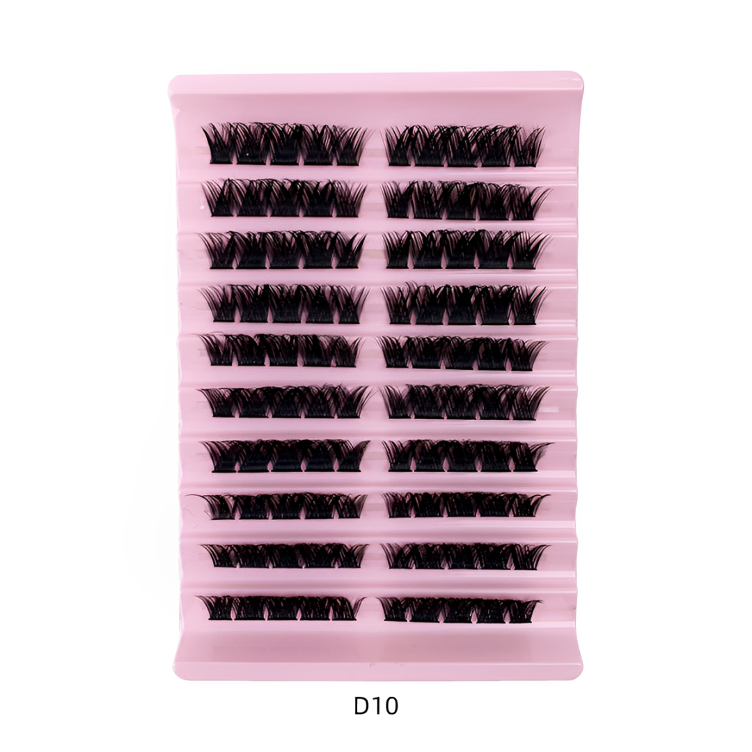 分段式假睫毛套裝帶鑷子膠水濃密卷翹自然分段式睫毛