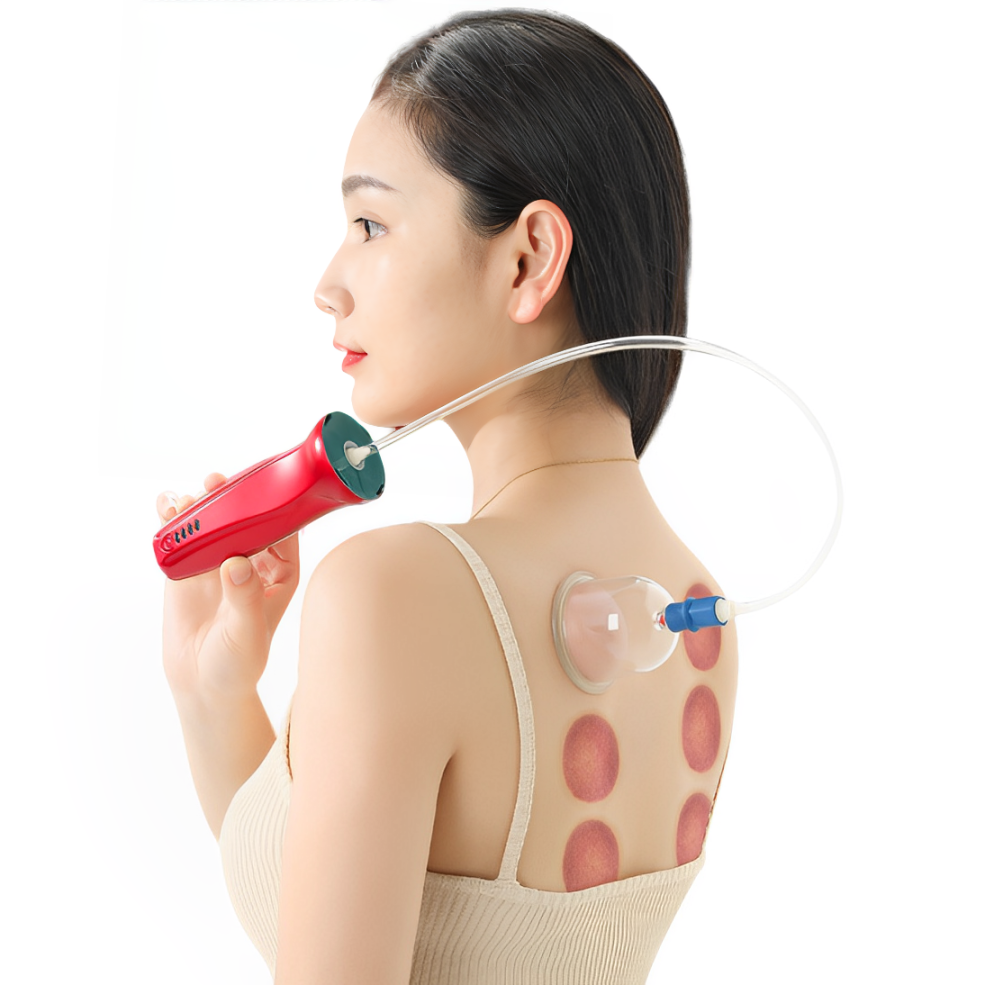 智能刮痧拔罐儀刮痧儀家用熱敷按摩美容儀拔罐儀經絡刷刮痧儀器