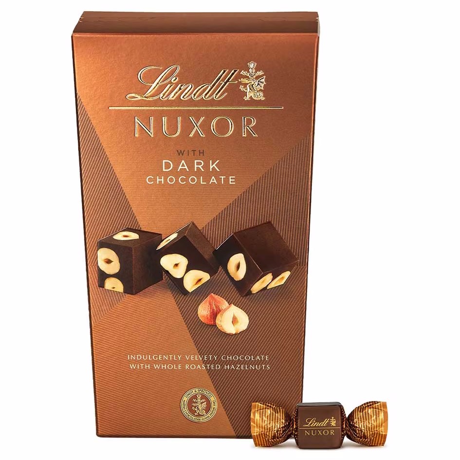 【澳門發貨】Lindt 瑞士蓮金裝原粒榛子純味朱古力165g盒裝巧克力節日送禮佳品意大利製造