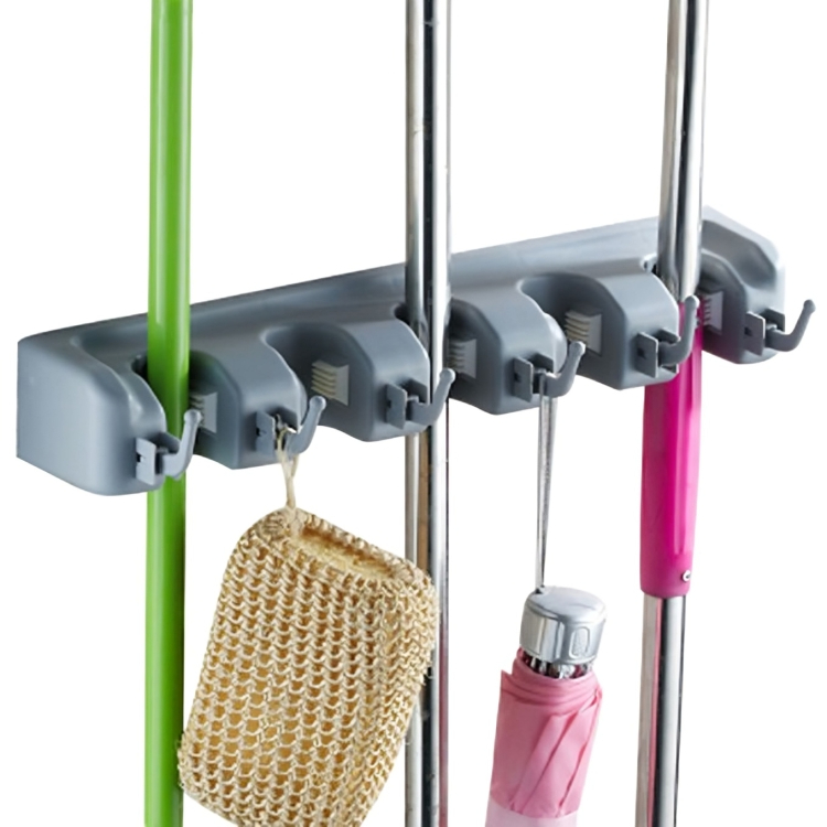 拖把架家居用品拖把架多功能拖把掛架帶掛鉤魔術拖把架