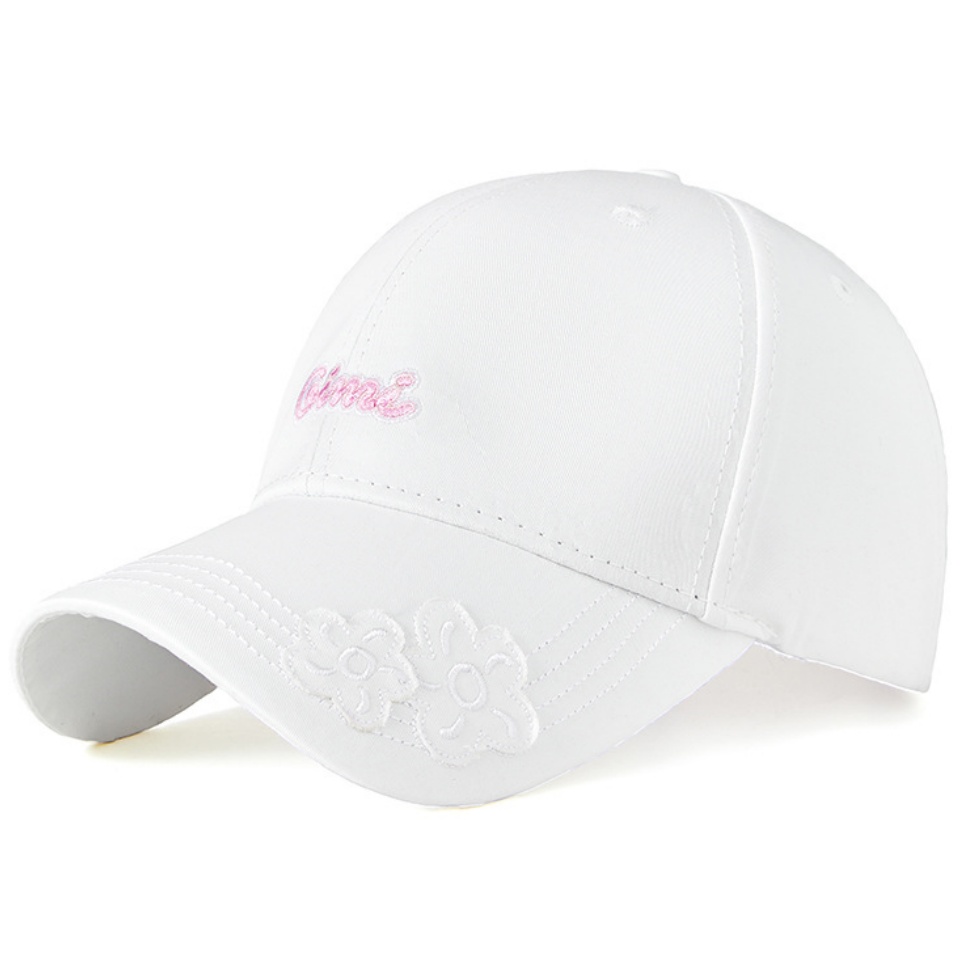 帽檐繡花棒球帽春夏新款潮流字母繡花高爾夫棒球帽男女士戶外遮陽街拍鴨舌帽