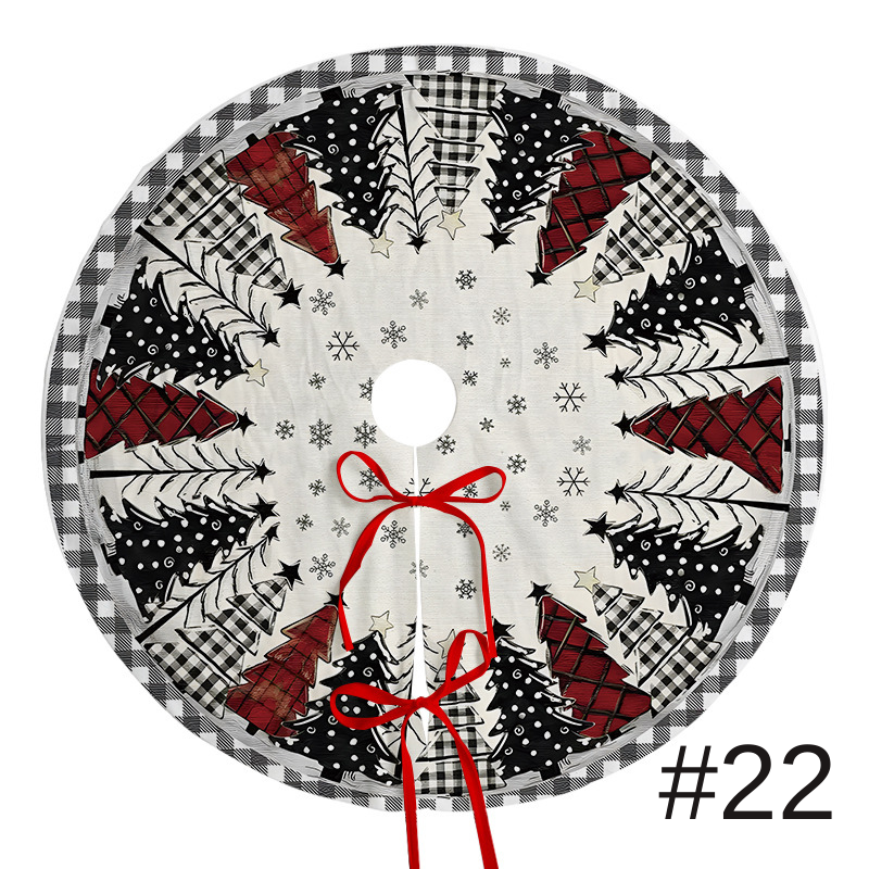 聖誕樹裙節日派對場景裝飾樹底圍裙毛絨布料聖誕樹裝飾