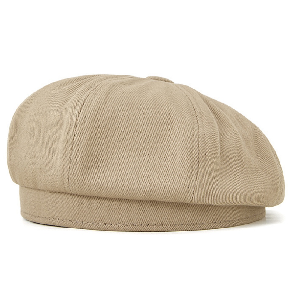 棉質貝雷帽春夏新款全棉復古百搭時尚貝雷帽女戶外街拍文藝畫家帽報童帽