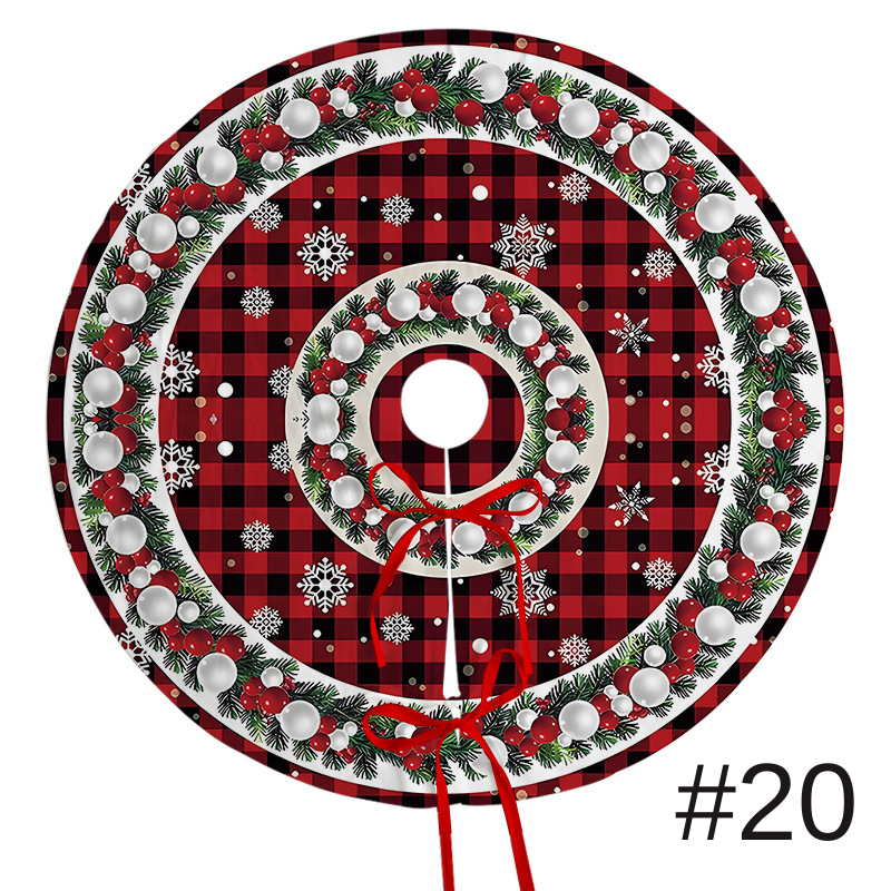 聖誕樹裙節日派對場景裝飾樹底圍裙毛絨布料聖誕樹裝飾