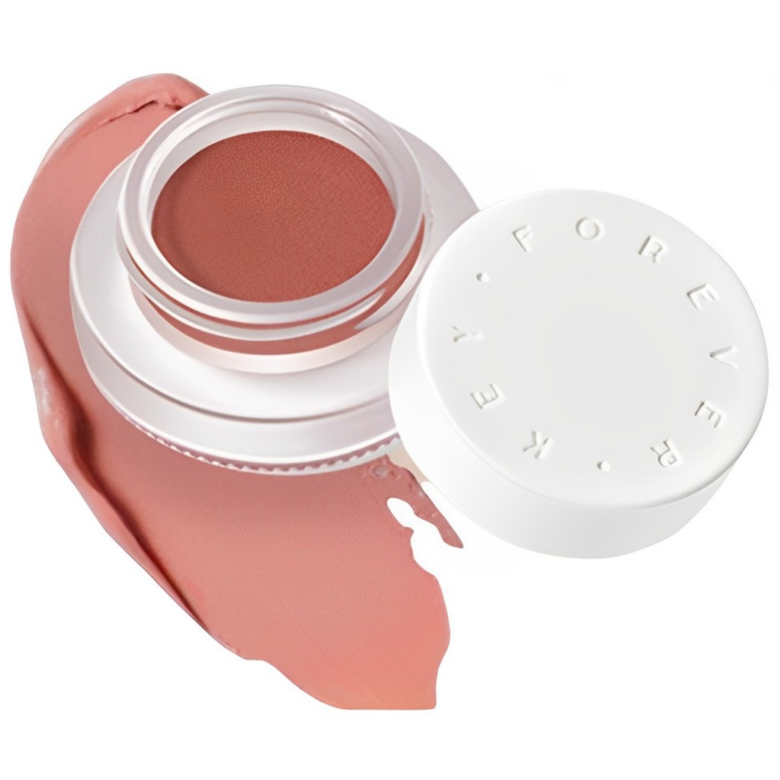 Foreverkey腮紅膏泥送散粉刷官方正品女新款裸妝自然高光提亮藍紫