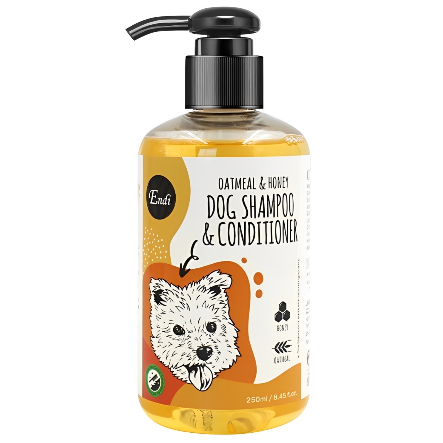 （3瓶起購）Endi 犬用植物沐浴露250ml小瓶低敏溫和無香味香波狗狗洗澡通用沐浴液
