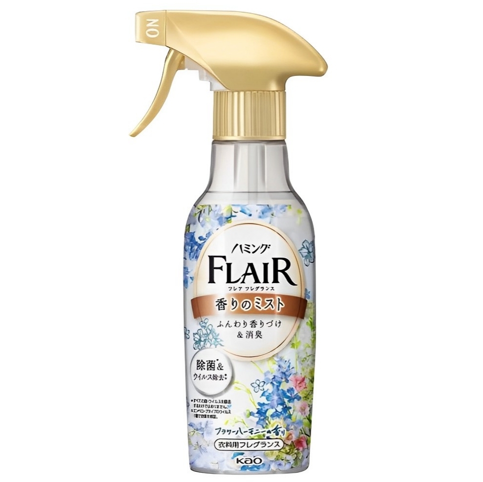 【澳門發貨】KAO花王Flair衣物防皺芳香噴霧優雅花香270ml全新配方悉心呵護衣物香氣柔順劑防皺消臭持久芳香
