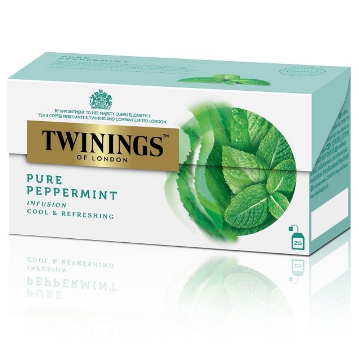 【澳門發貨】6盒 TWININGS 川寧薄荷茶25包裝薄荷葉花草茶花果茶袋裝茶包