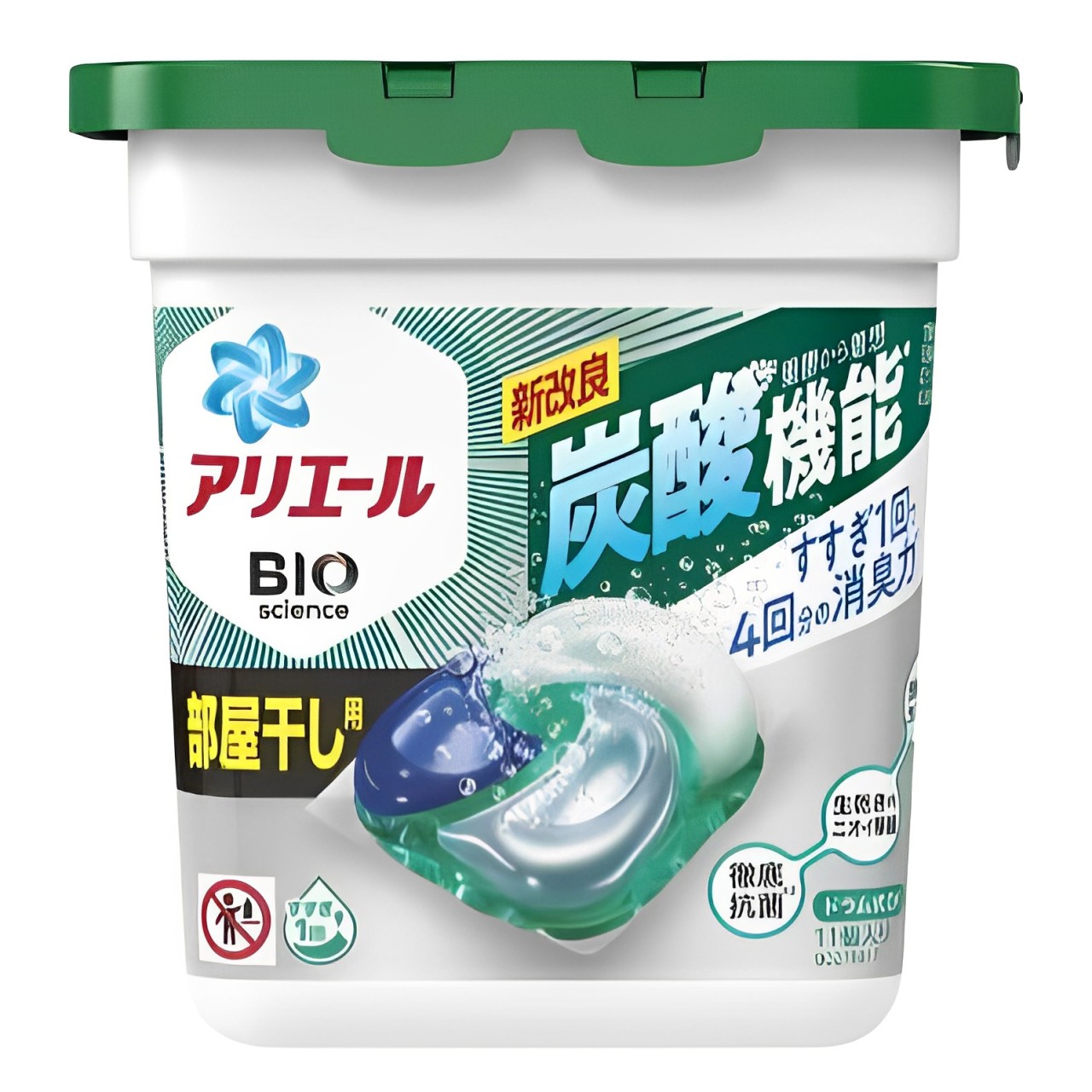 【澳門發貨】Ariel 4D 碳酸機能洗衣球室內晾乾型11粒裝