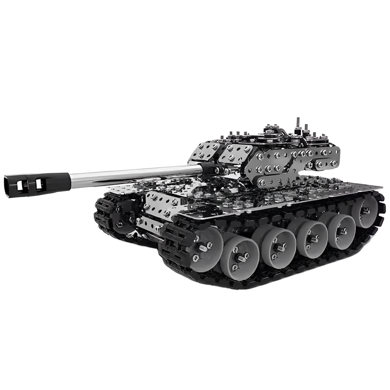 ZBtoys 主戰坦克 843PCS 成年人高難度手工組裝坦克精密3d立體積木金屬拼裝模型