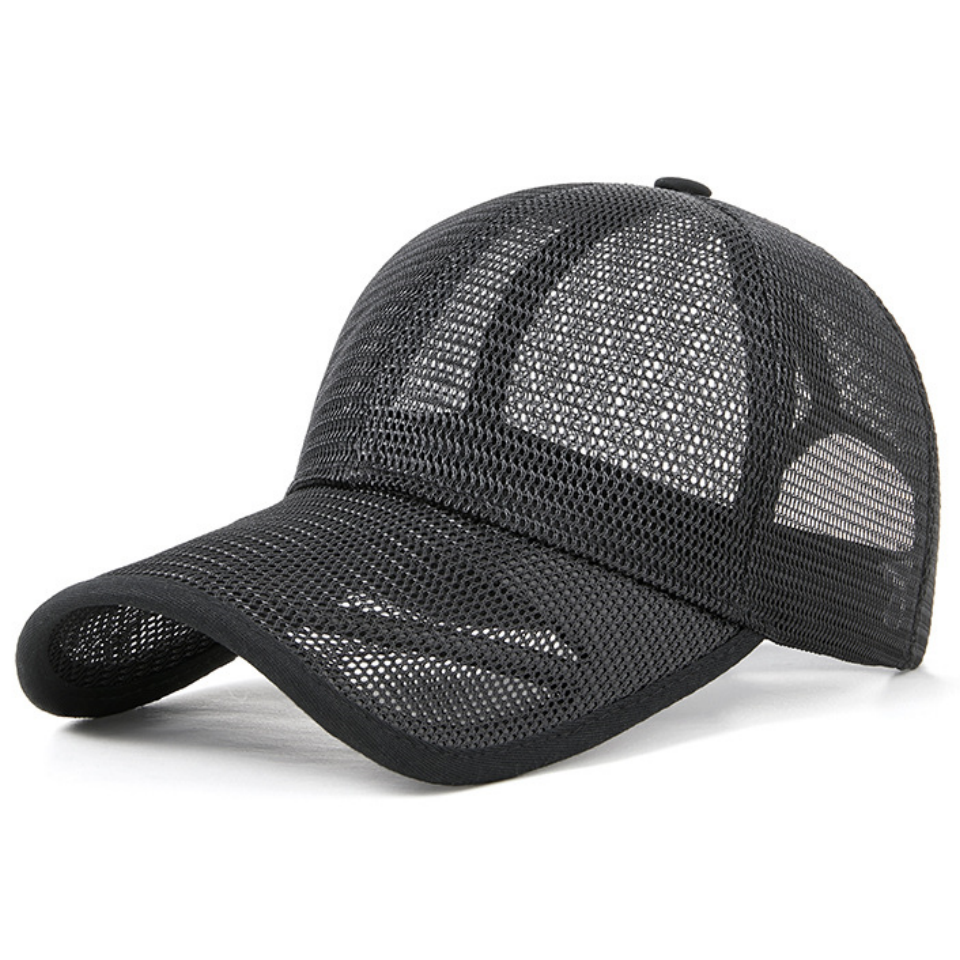 透氣全網棒球帽高品質春夏加大加深頭圍太陽帽透氣網眼棒球帽男女士鴨舌防曬帽子