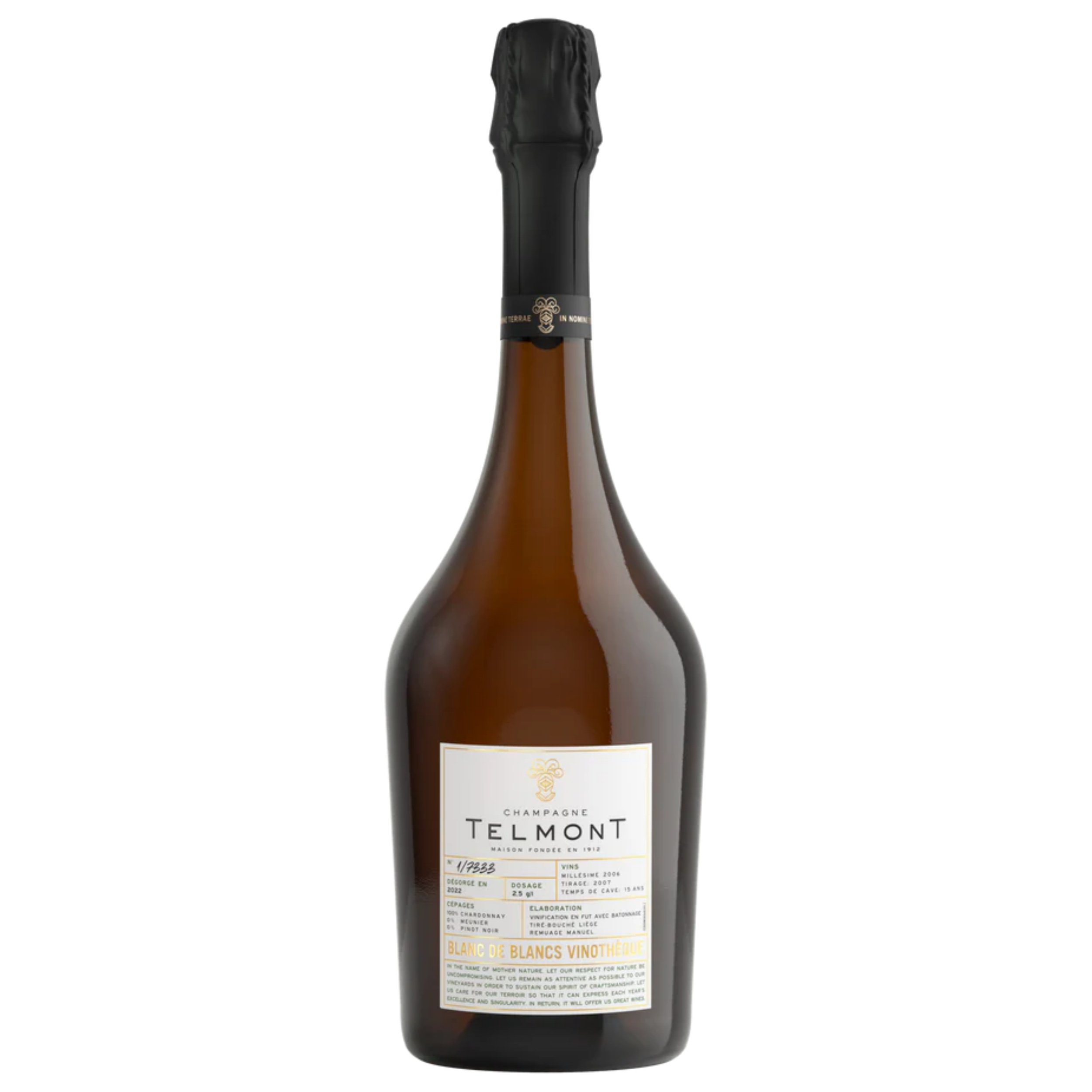 【澳門發貨】TELMONT 天夢 Blanc Vinotheque 2005 香檳 750ml