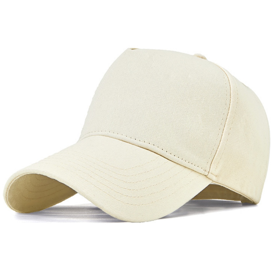 五頁頂棒球帽四季新款純色五頁頂棉質鴨舌帽男女潮休閒百搭運動五片個性鴨舌帽