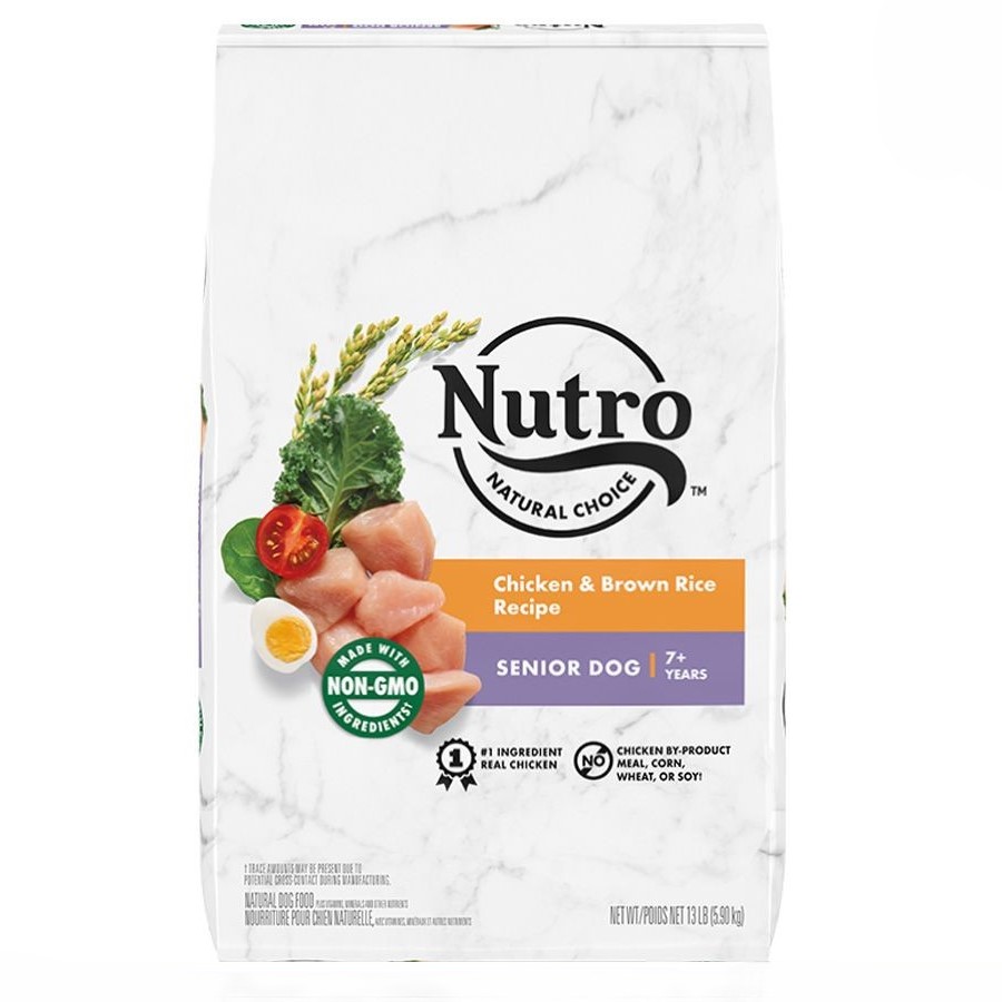 【澳門發貨】 Nutro Natural Choice美士高齡犬糧雞肉糙米配方13lb維持健康抵抗力天然膳食纖維消化系統健康皮膚健康毛髮柔軟亮麗乾狗糧