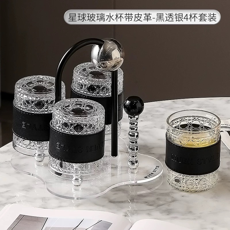 輕奢杯具套裝咖啡廳家用客廳待客茶水杯奶油風喬遷新居杯子高級感