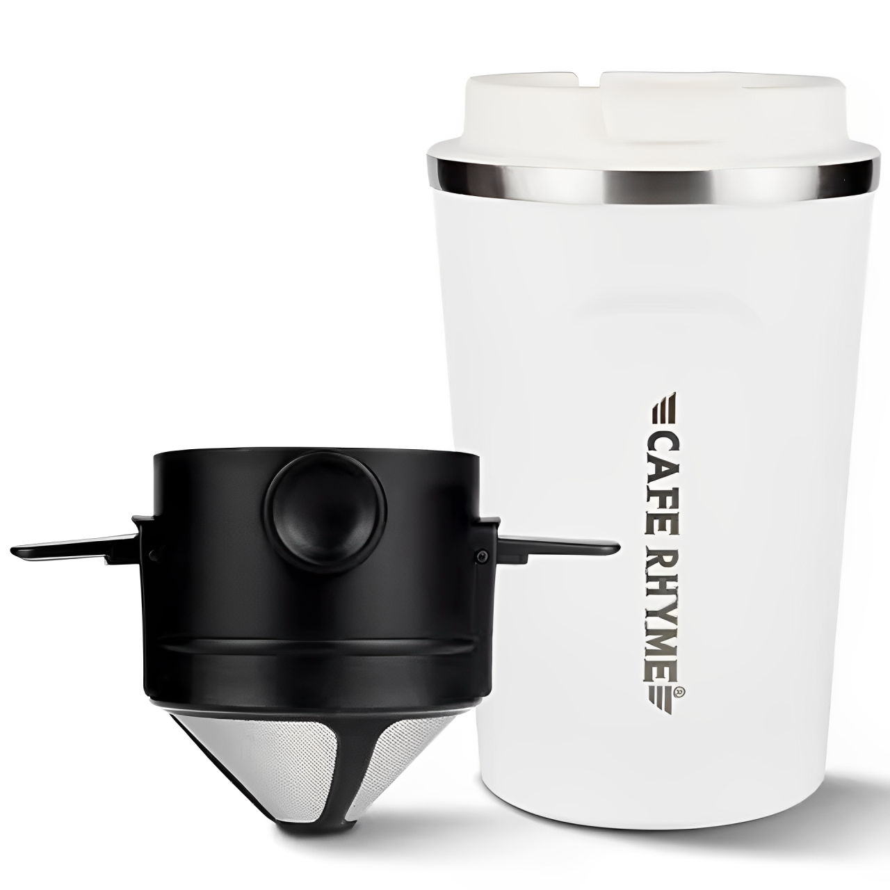 咖啡濾網免濾紙便攜過濾杯手工咖啡壺套裝不鏽鋼保溫杯戶外隨身水杯