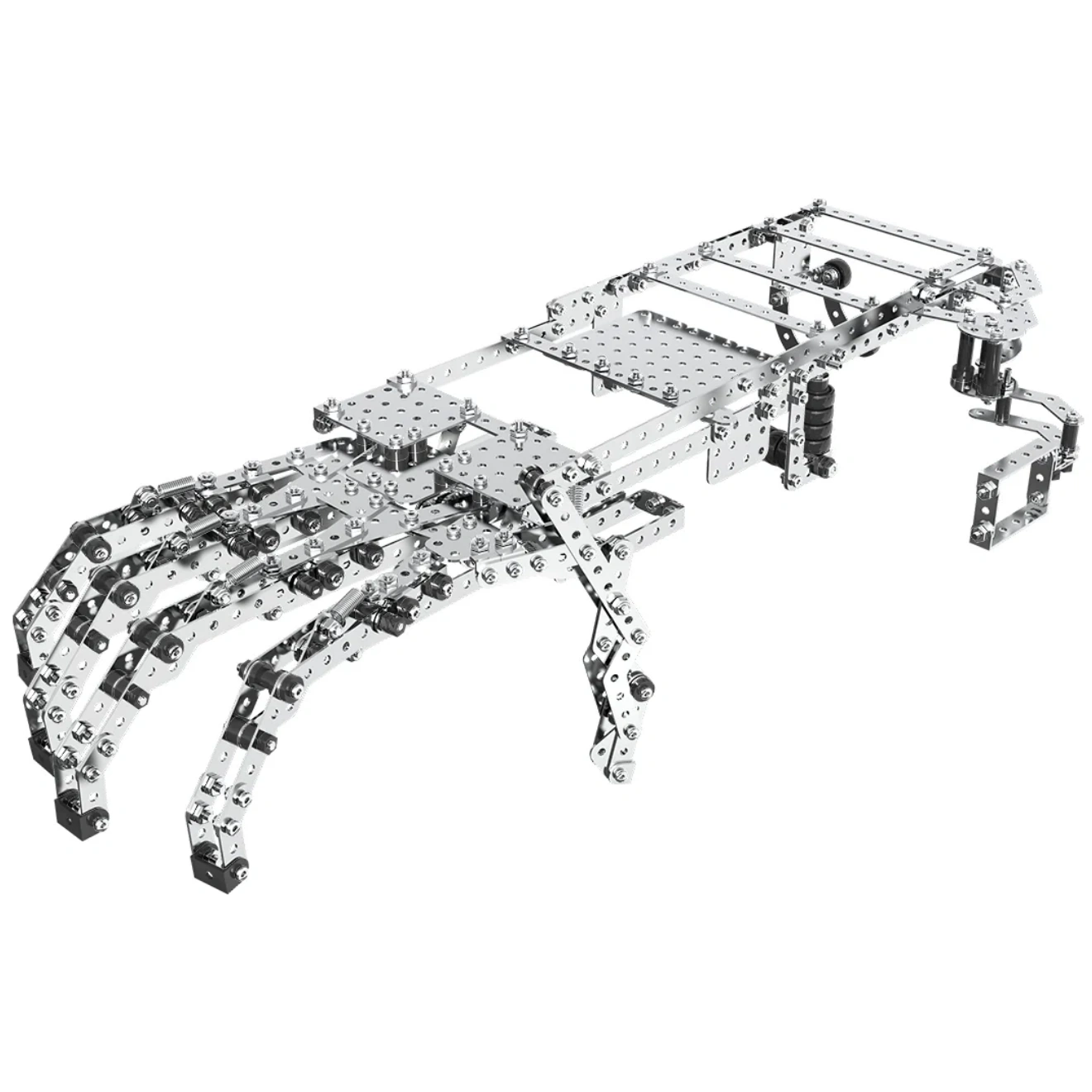 ZBtoys 合金機械手 822PCS 科教高難度金屬積木玩具成年組裝螺絲螺母機械手臂拼裝模型