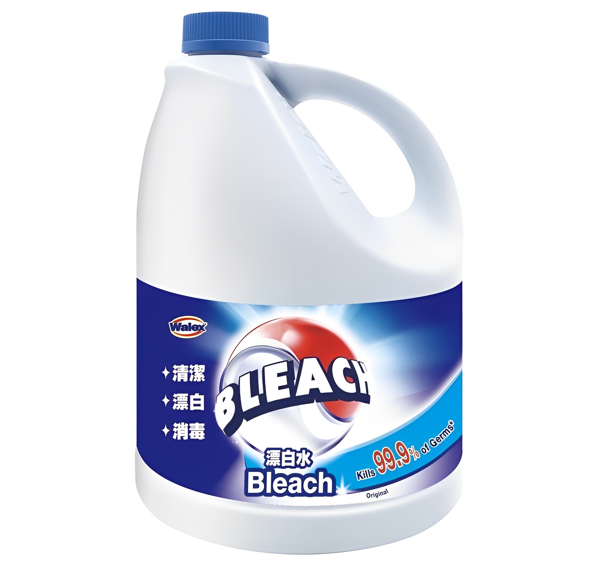 【澳門發貨】BLEACH必是寶漂白水3L原味/檸檬大桶裝一瓶多效衣物增白劑殺菌抑菌去漬除臭衛生間清潔消毒液