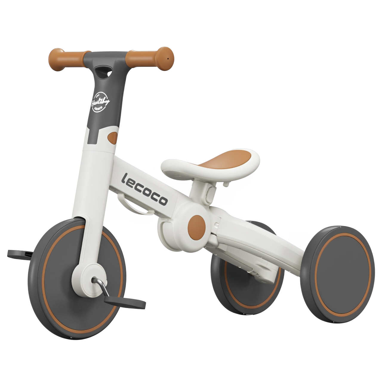 lecoco 樂卡變形腳踏車全折疊兒童三輪車平衡車寶寶小孩多功能輕便自行車