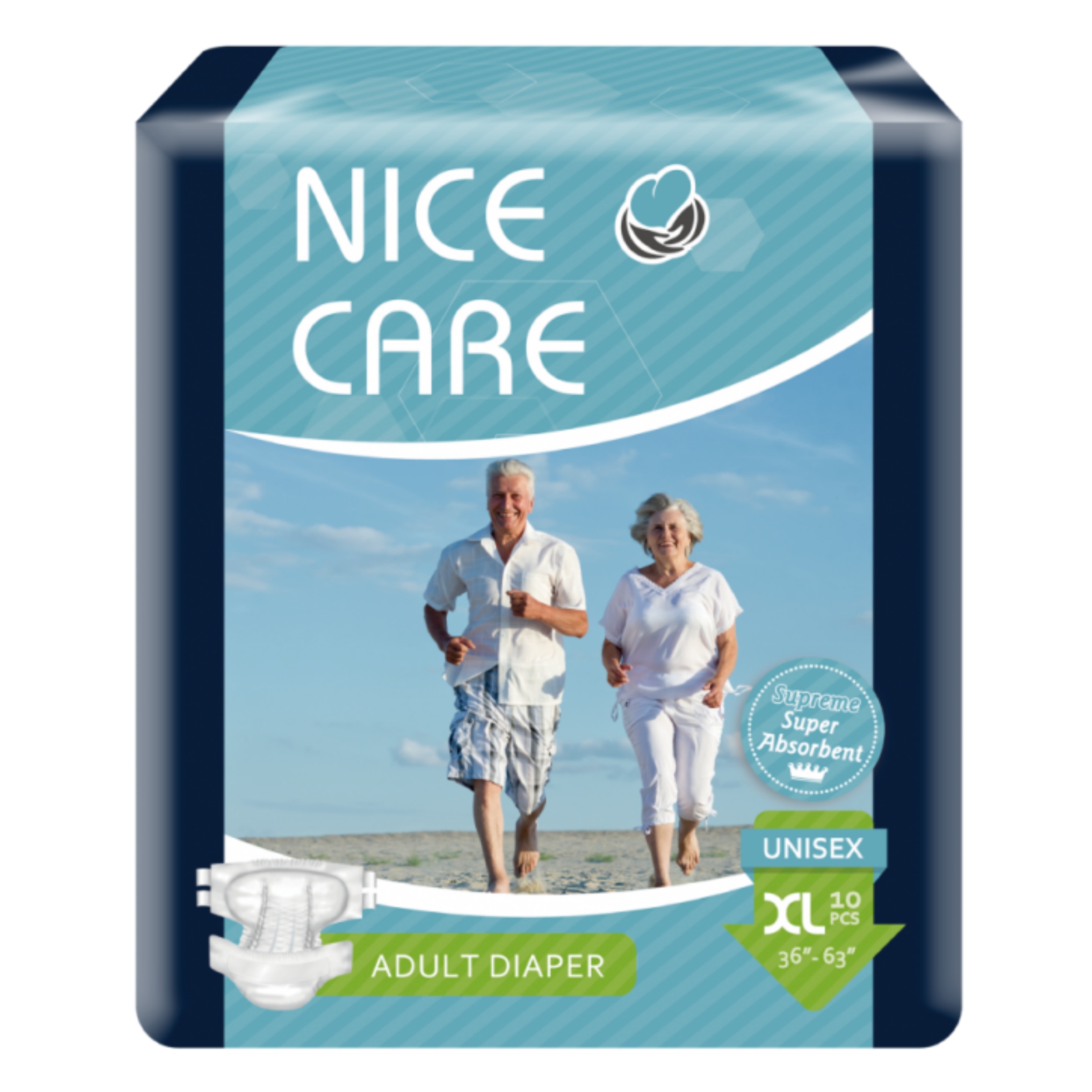 【澳門發貨】（原箱8包）NICE CARE 安心寶 至尊裝成人紙尿片 大碼 10片