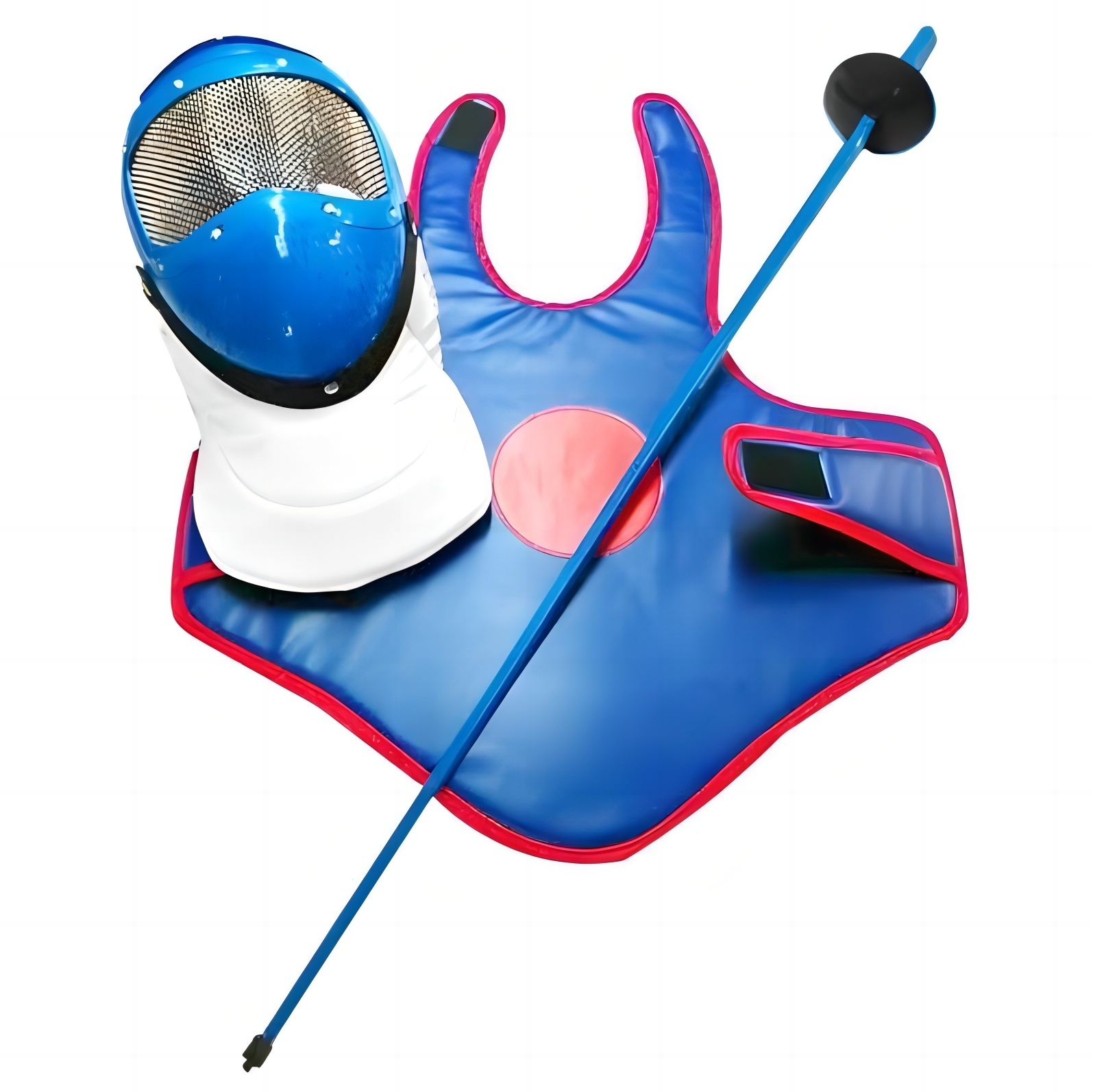 擊劍訓練塑膠三件套兒童初學者套裝馬甲擊劍器材擊劍練習護胸衣頭盔