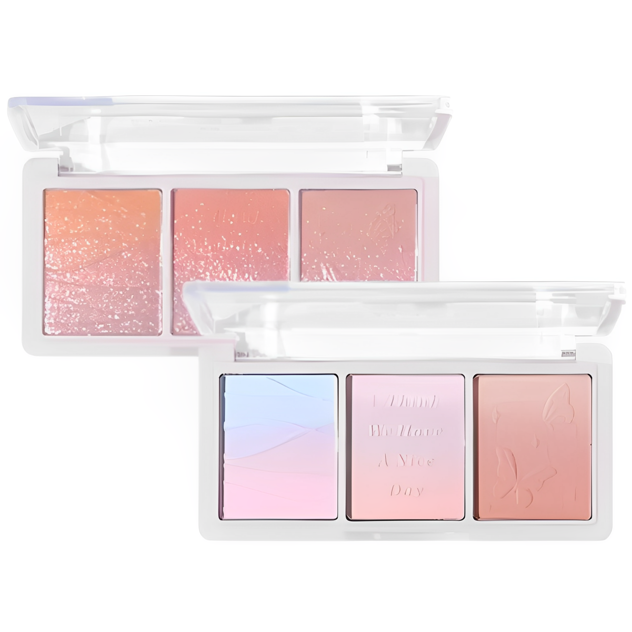 [101/109-熱銷] HOLD LIVE 祕境花園三色腮紅眼影漸層奶茶自然裸妝腮紅