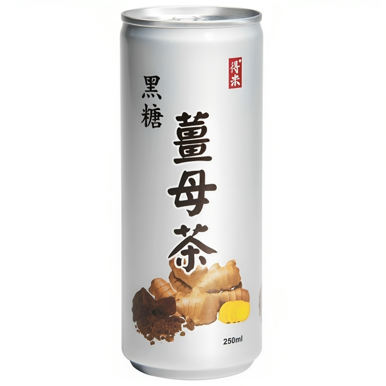 【澳門發貨】（原箱30罐）Lucky Me 得米黑糖薑母茶250ml