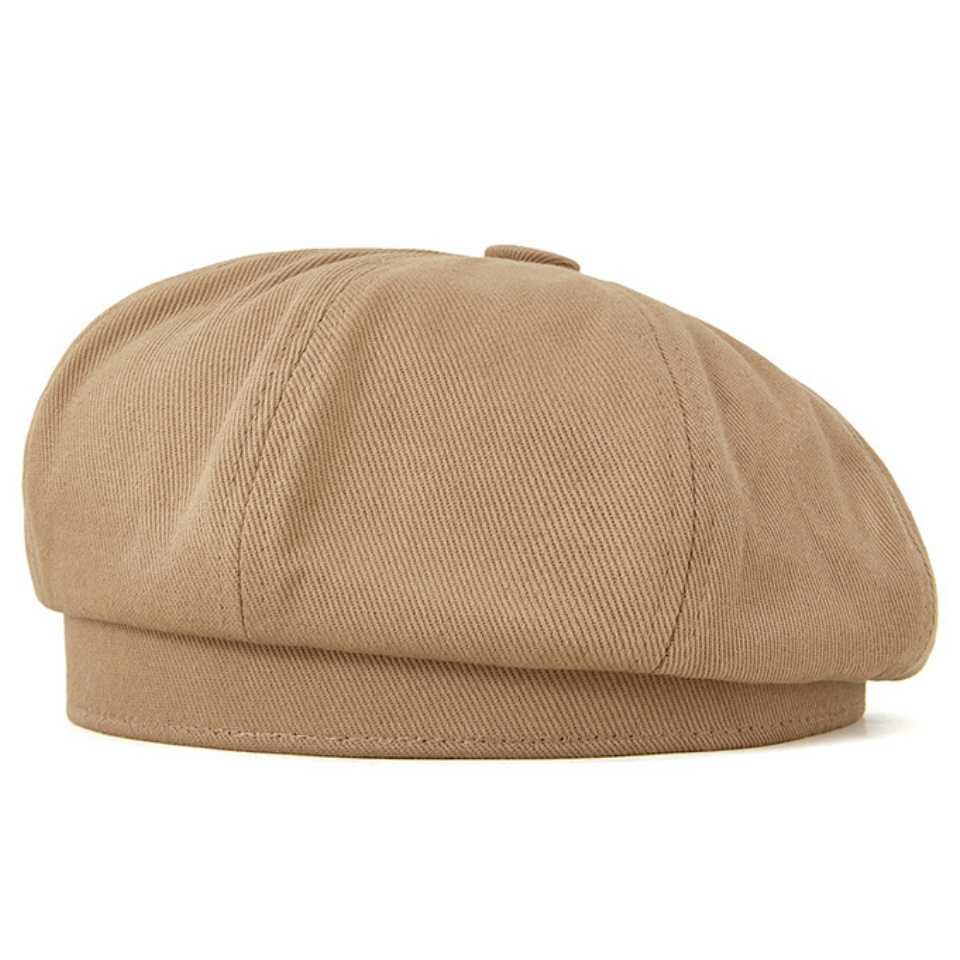 棉質貝雷帽春夏新款全棉復古百搭時尚貝雷帽女戶外街拍文藝畫家帽報童帽