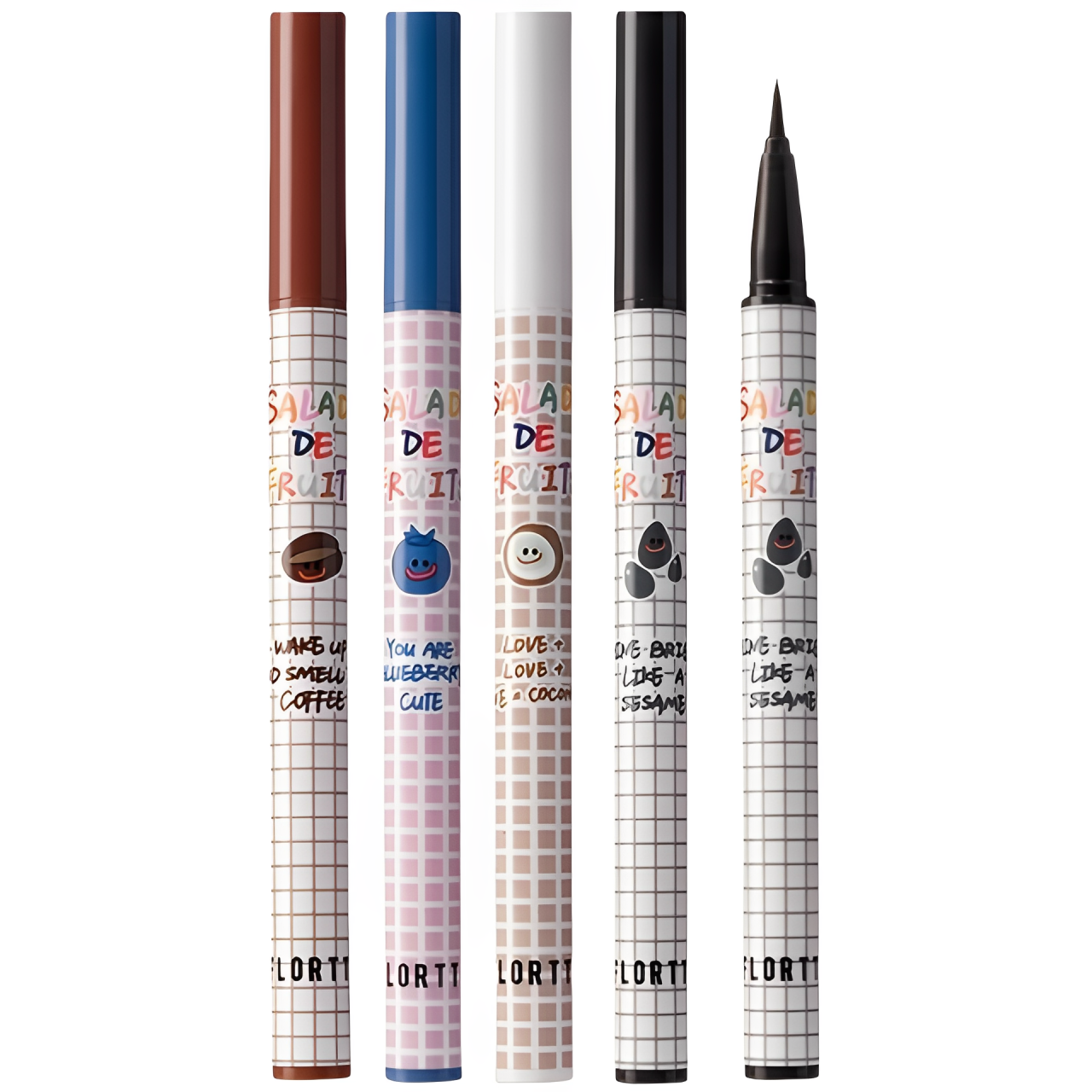 FLORTTE花洛莉亞水果沙拉系列眼線液筆彩色防水眼線筆