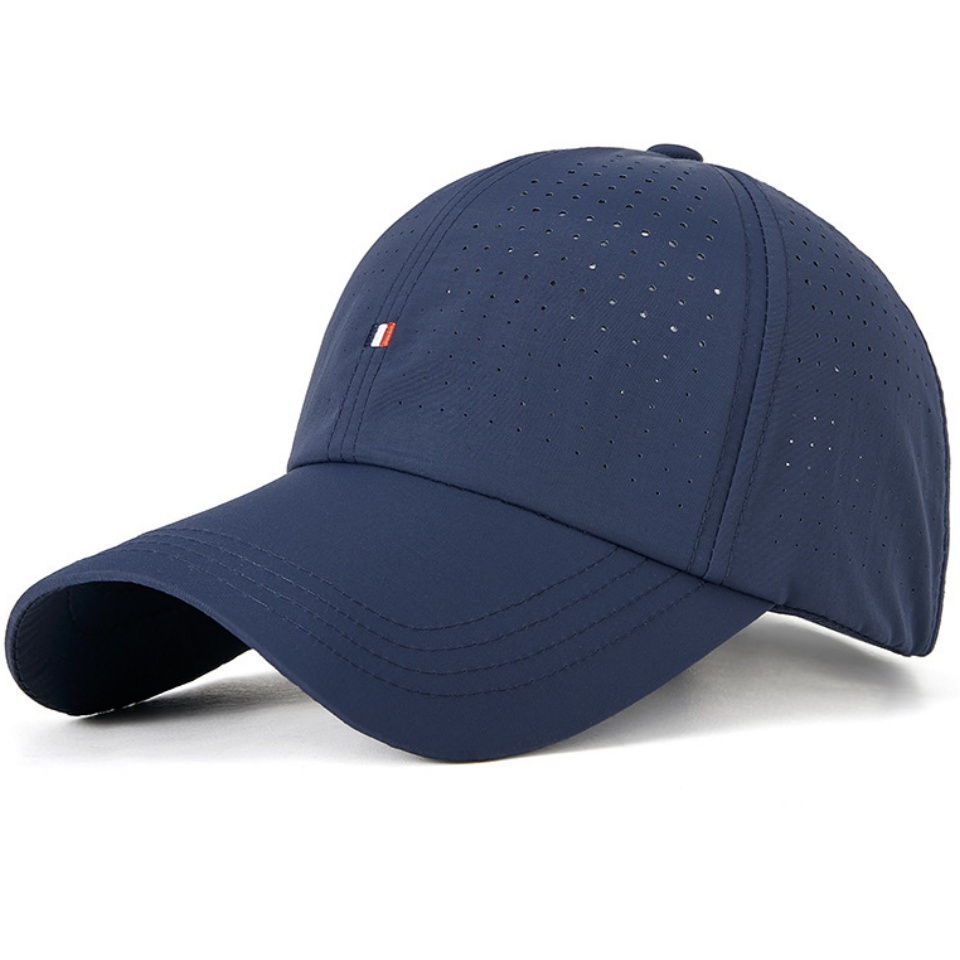 透氣冲孔棒球帽夏季個性新款繡花棒球帽女戶外運動軟頂帽子男簡約休閒百搭鴨舌帽