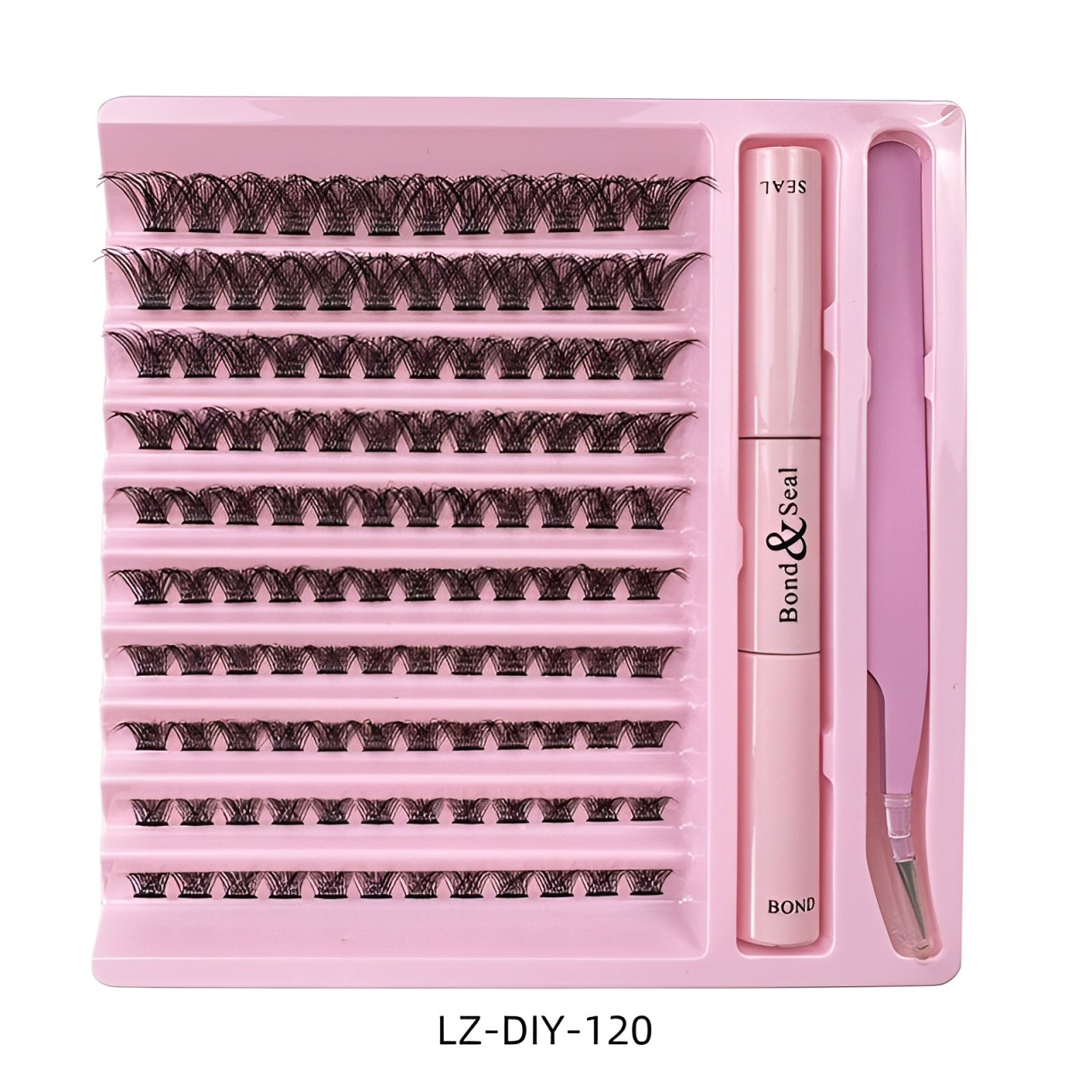 分段式假睫毛套裝帶鑷子膠水濃密卷翹自然分段式睫毛