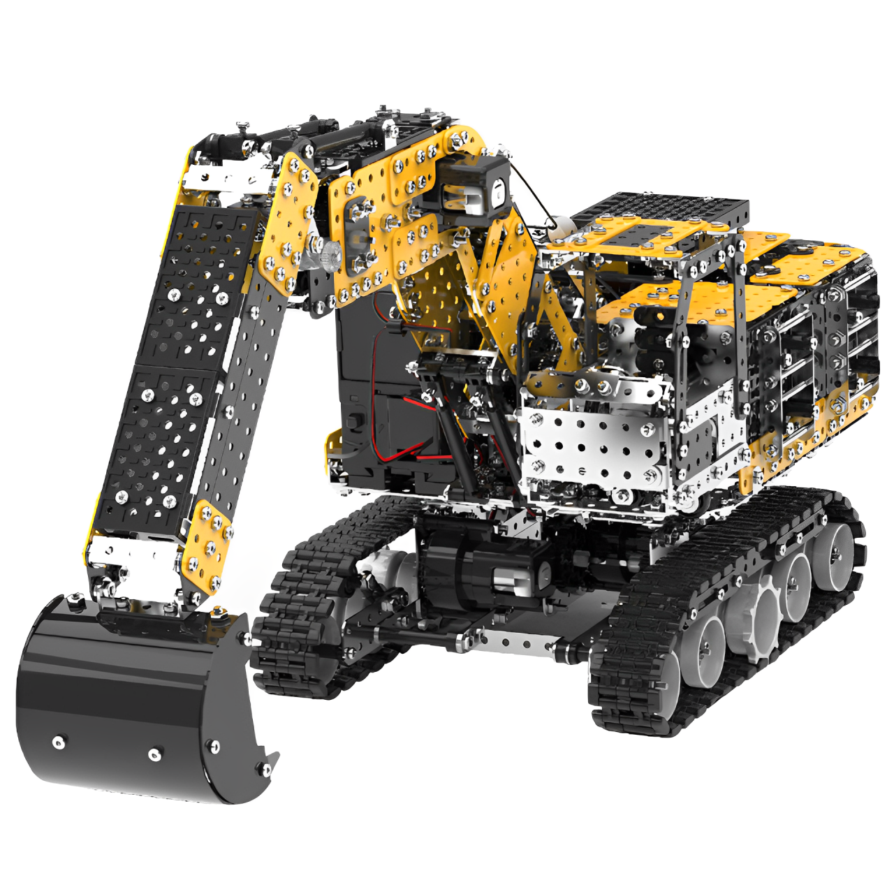 ZBtoys 遙控挖掘機 2446PCS 金屬拼裝模型成年高難度玩具男孩手工組裝精密機械積木遙控挖掘機