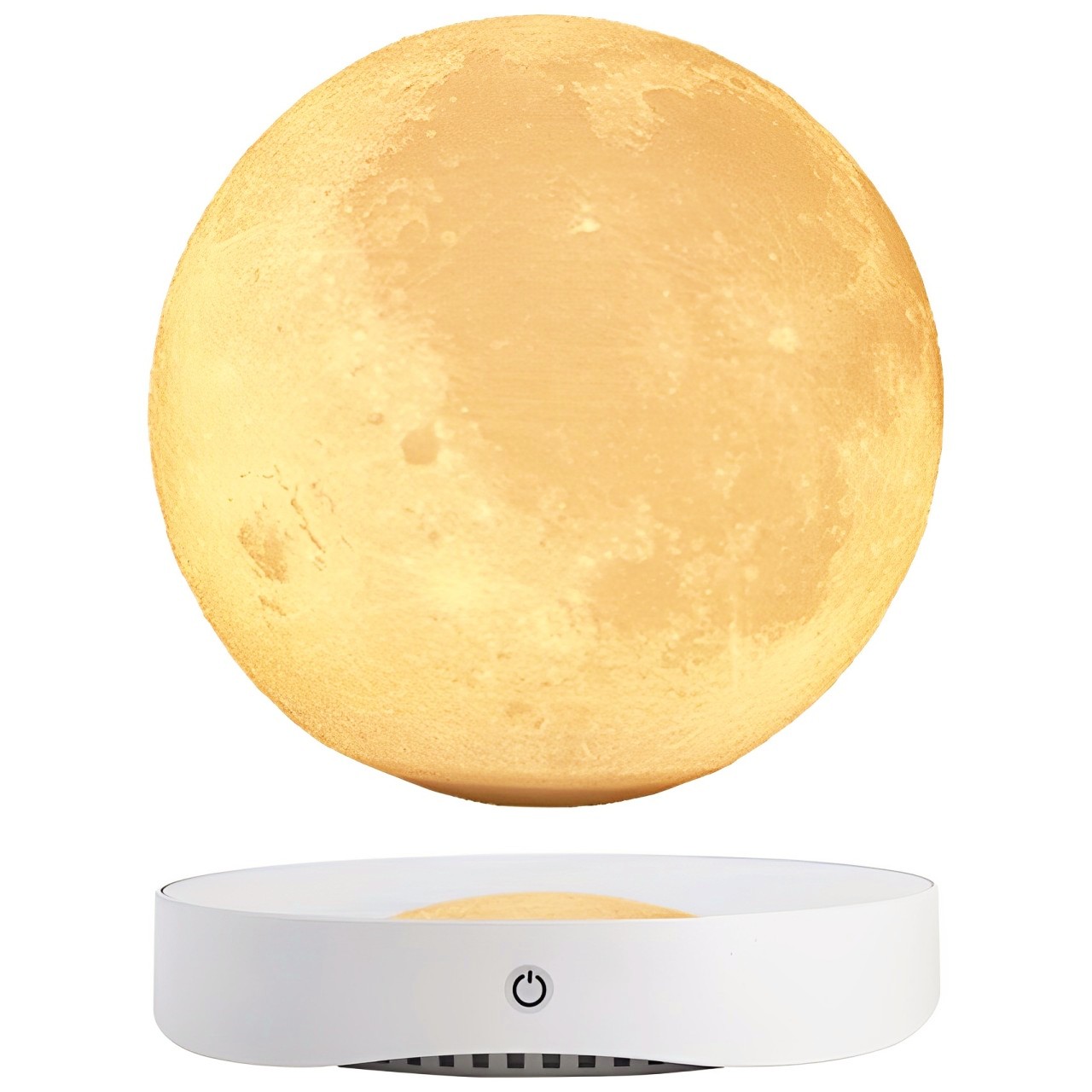 磁懸浮月球燈三色LED小夜燈床頭客廳書房智能燈