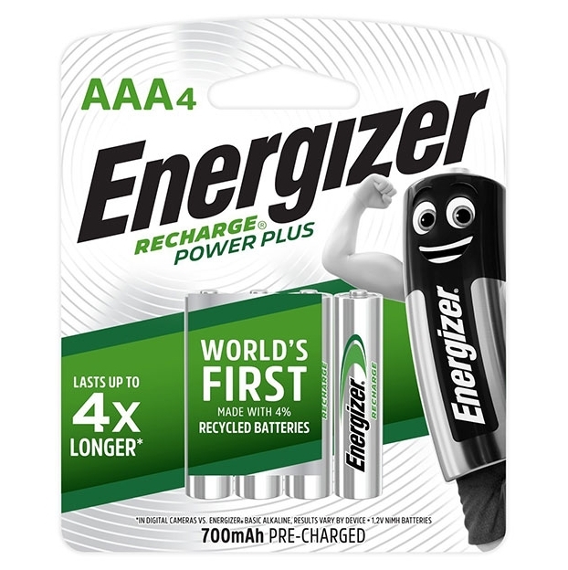 【澳門發貨】Energizer 勁量充電系列 AAA/3A全能型充電池4個裝環保充電池