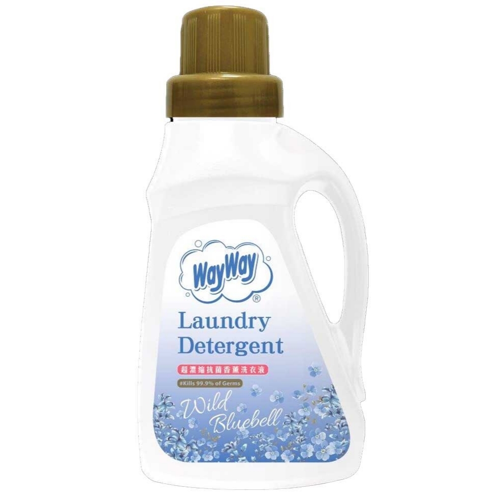 【澳門發貨】WayWay威威超濃縮抗菌香薰洗衣液微風藍鈴/粉櫻初雪1L舒適花香潔淨除菌雙重享受衣物清潔劑