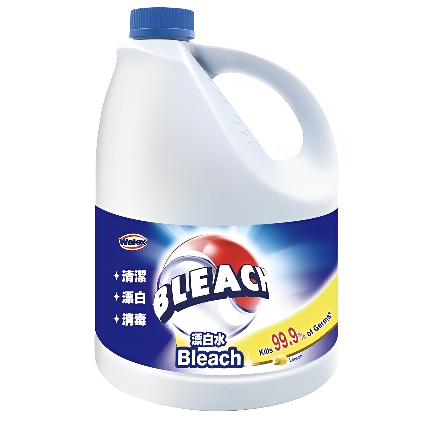 【澳門發貨】BLEACH必是寶漂白水3L原味/檸檬大桶裝一瓶多效衣物增白劑殺菌抑菌去漬除臭衛生間清潔消毒液