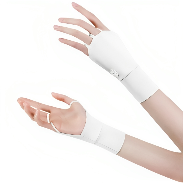 高爾夫防曬手套冰感防紫外線夏季戶外半指冰絲手套女士加長護手腕