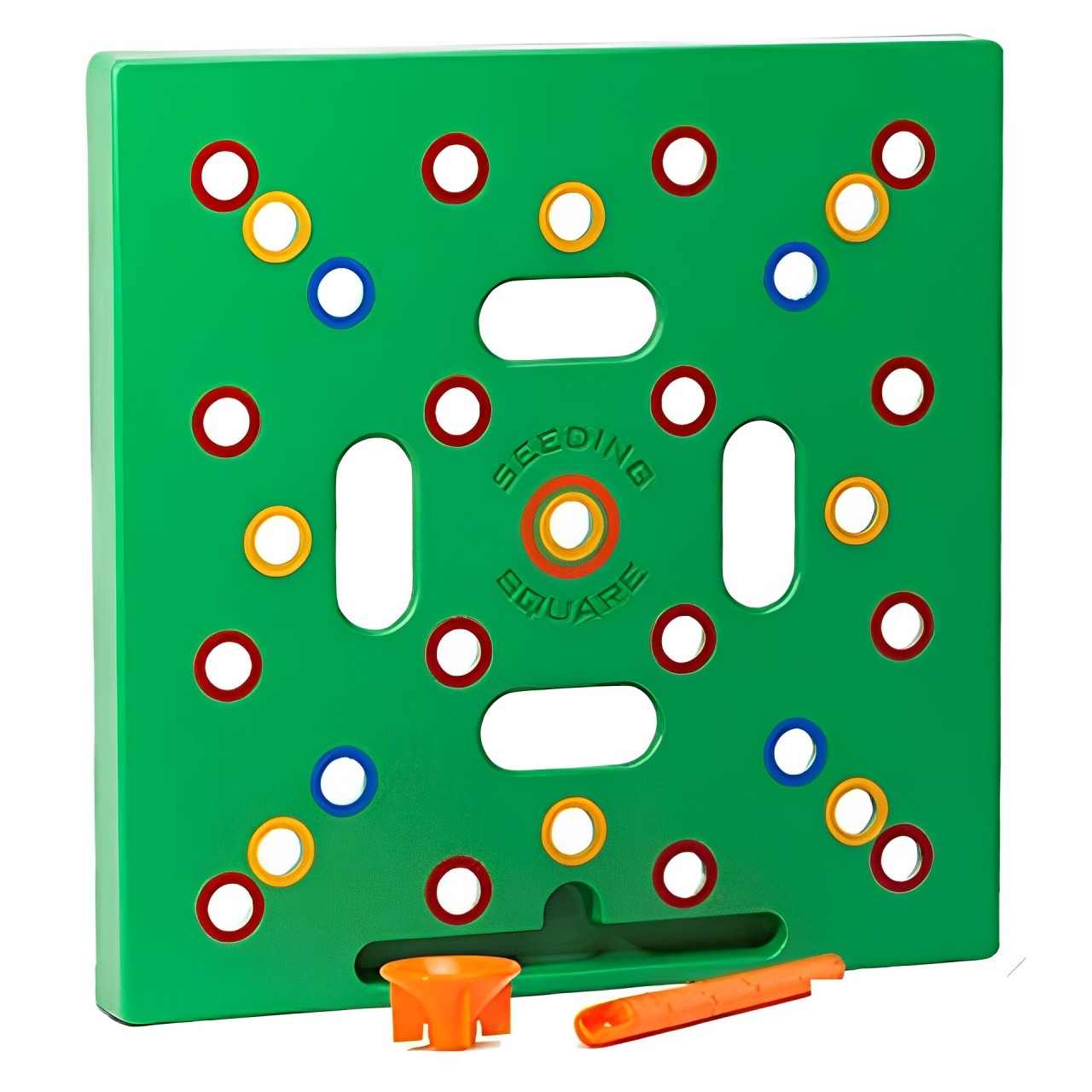 播種模板間隔圓形方形工具園藝工具方形蔬菜植物種植板