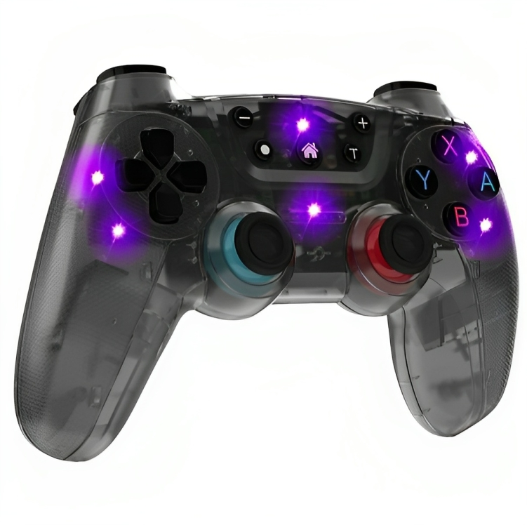 炫光遊戲手柄震動體感六軸無線藍牙手柄帶喚醒陀螺儀可發光手柄適用於switch