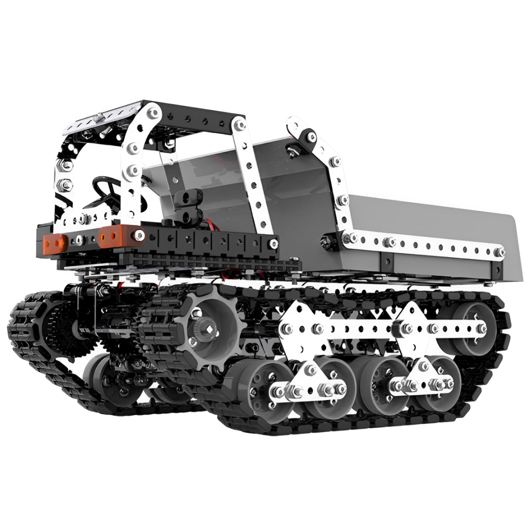 ZBToys 電動遙控履帶翻斗車 934PCS 成人金屬拼裝積木玩具高難度手工組裝精密機械遙控翻斗車模型