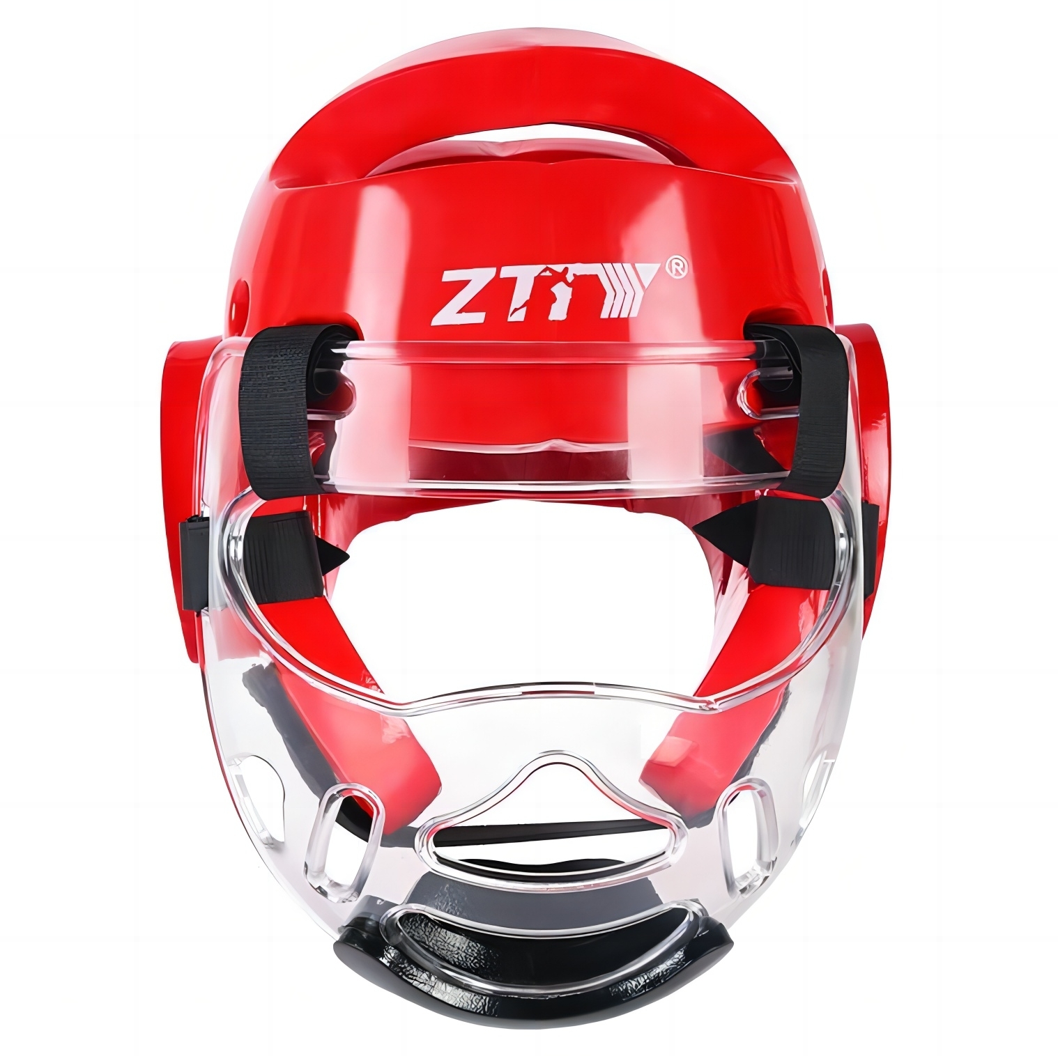 跆拳道頭盔成人兒童訓練護具跆拳道護頭NBR可拆卸面罩