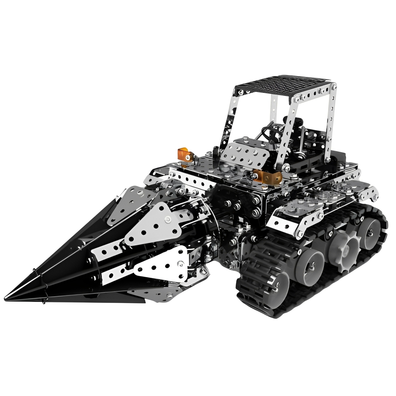 ZBtoys 電動遙控採礦鑽孔機 1254PCS 成年拼裝積木高難度玩具遙控機械齒輪傳動手工組裝3d立體金屬模型