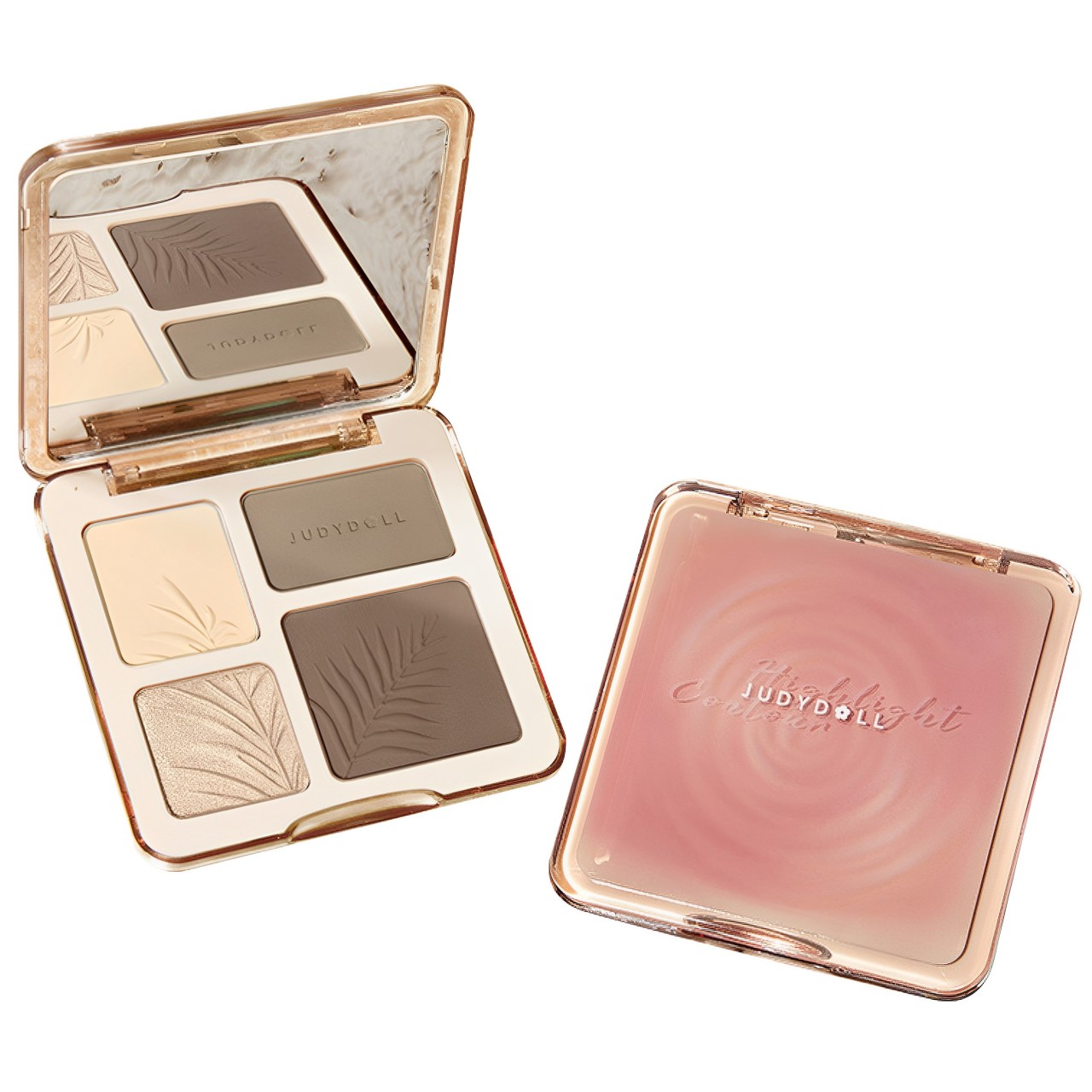 Judydoll橘朵高光修容綜合盤拍立得眼影提亮阴影鼻影橘朵修容盤