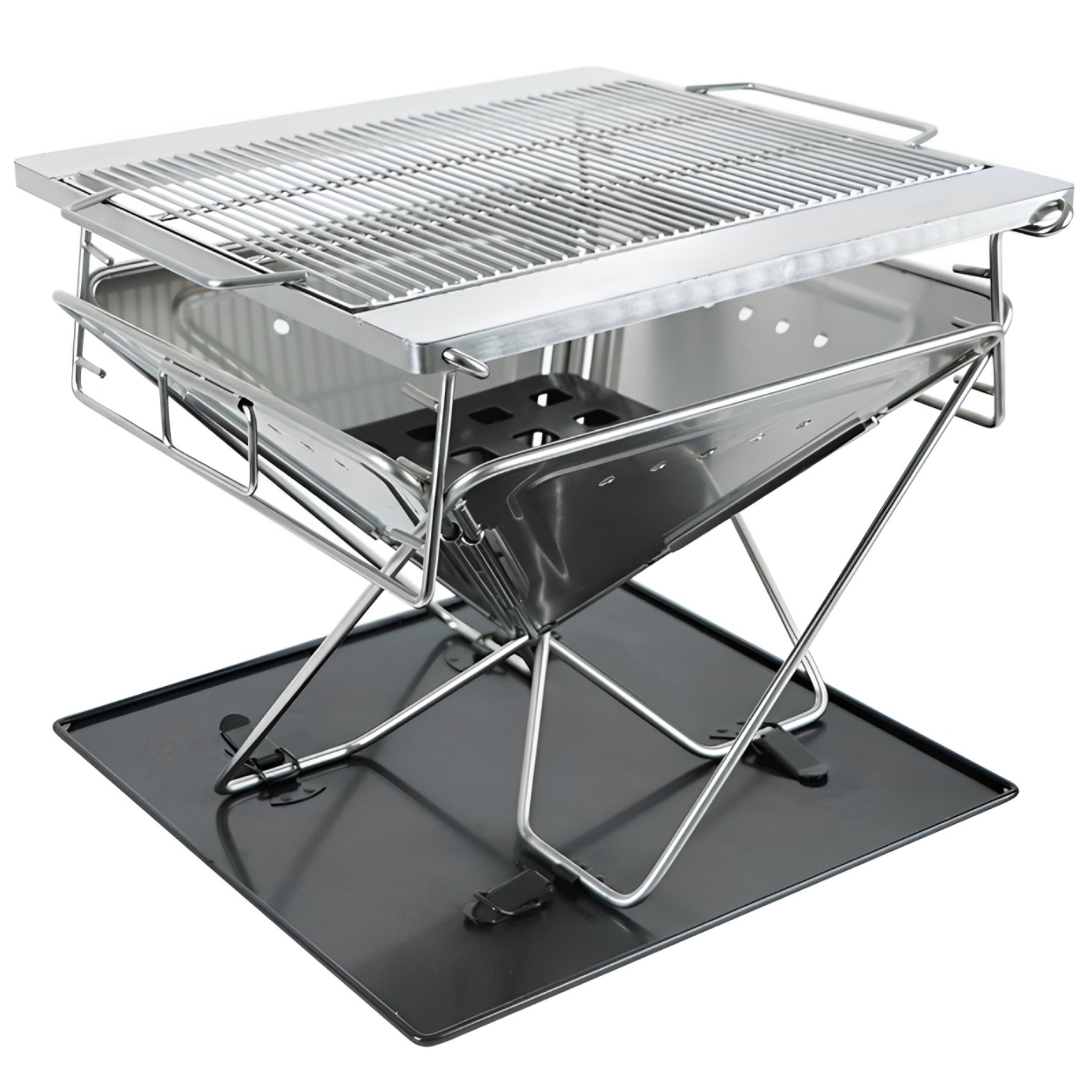 SunnyFeel折疊燒烤焚火兩用爐野餐野營焚火臺室外露宿烤架焚火架