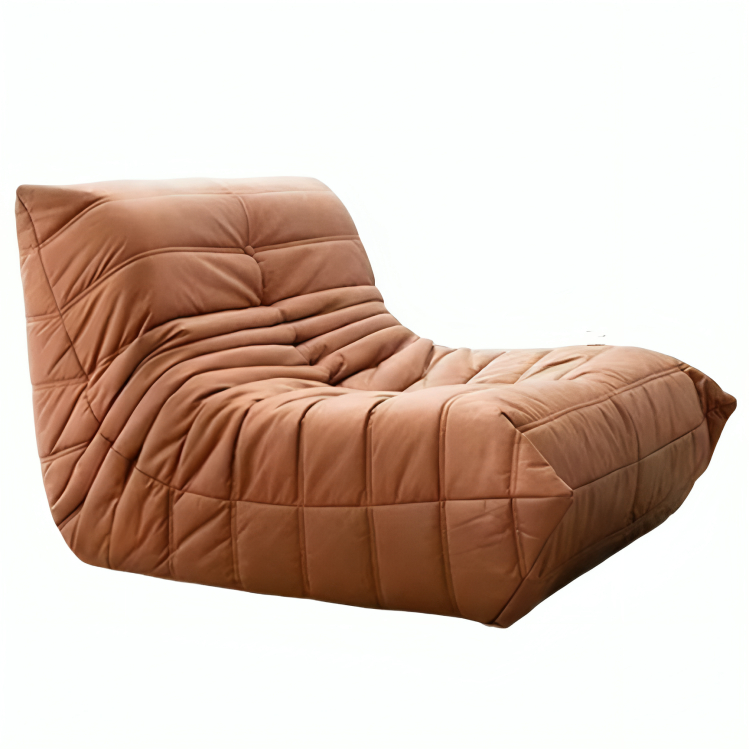 全海綿懶人沙發毛毛蟲落地梳化單人椅沙發北歐臥室客廳科技布家用陽臺網紅風