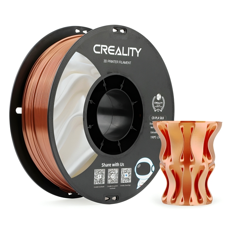 3D打印絲綢耗材單色雙色彩虹漸變啞光CR-Silk列印機印表機材料高彈性光滑絲綢七彩線材PLA仿金屬