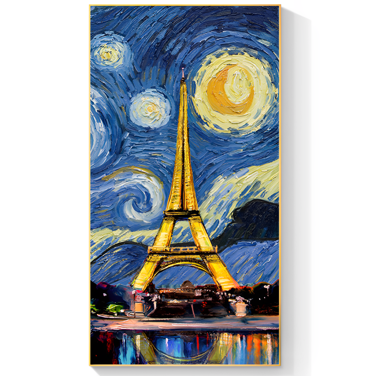 抽象油畫風平面晶瓷畫現代風玄關裝飾畫梵高抽象油畫田園風景藝術畫感餐廳背景牆壁掛畫